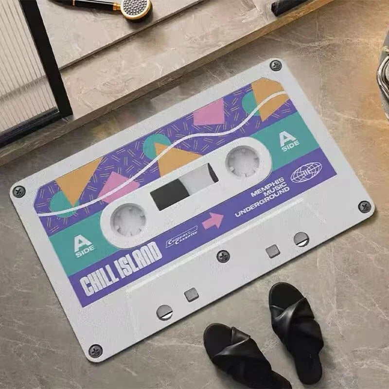 Thảm Lau Chân Hình Băng Cassette