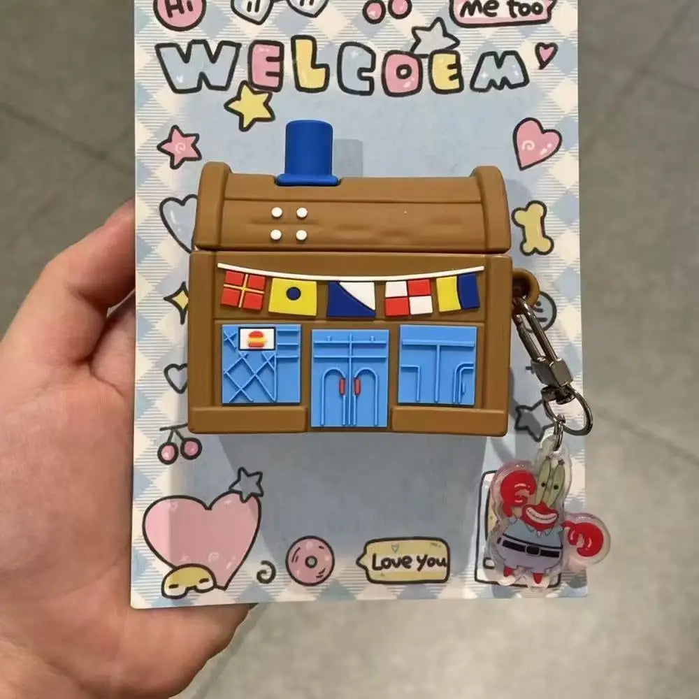 Ốp AirPods Hình Krusty Krab Kèm Charm