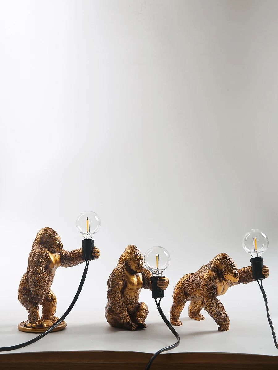 Đèn Bàn Resin Hình King Kong Nordic