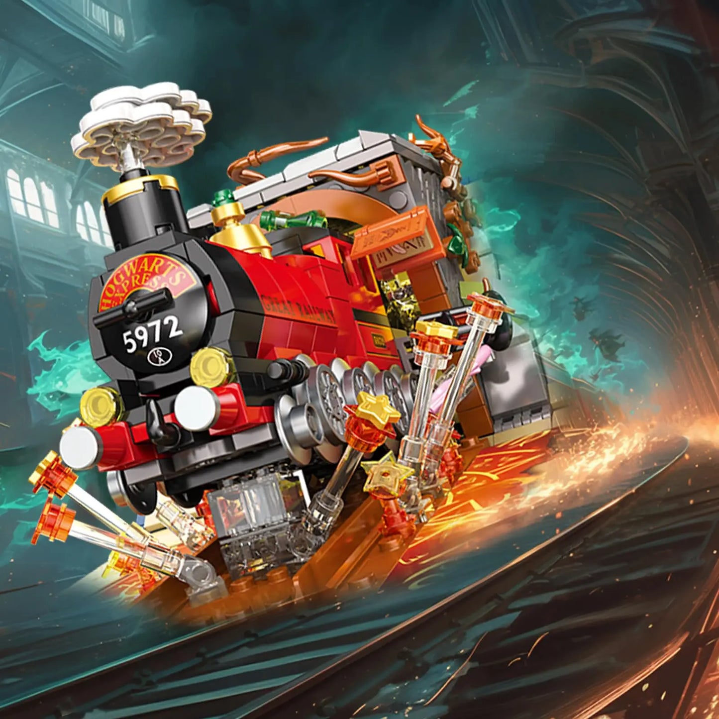 Bộ Lắp Ráp Tàu Hỏa Hogwarts Express Và Nhà Ga