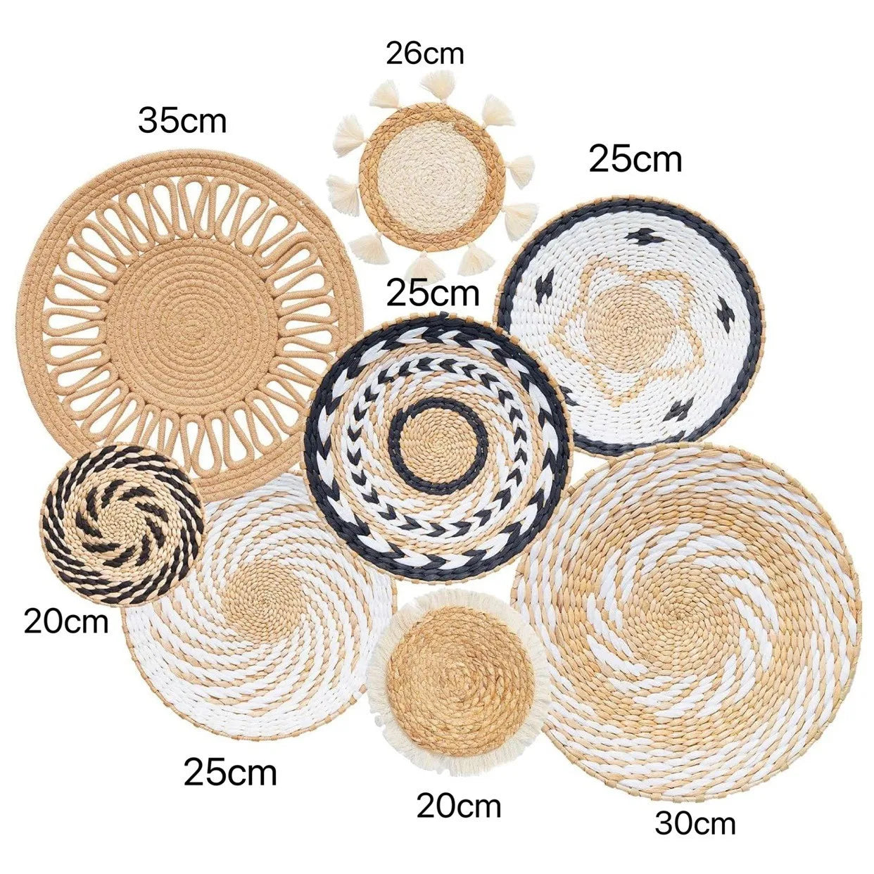 Đồ Treo Tường Boho Bằng Cỏ Tự Nhiên