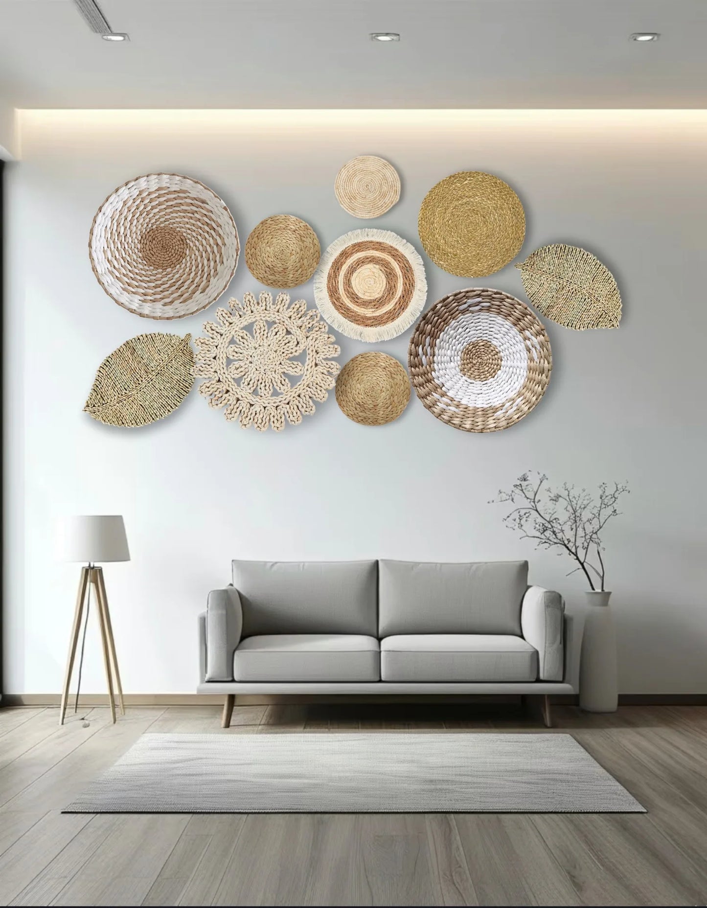 Đồ Treo Tường Boho Bằng Cỏ Tự Nhiên