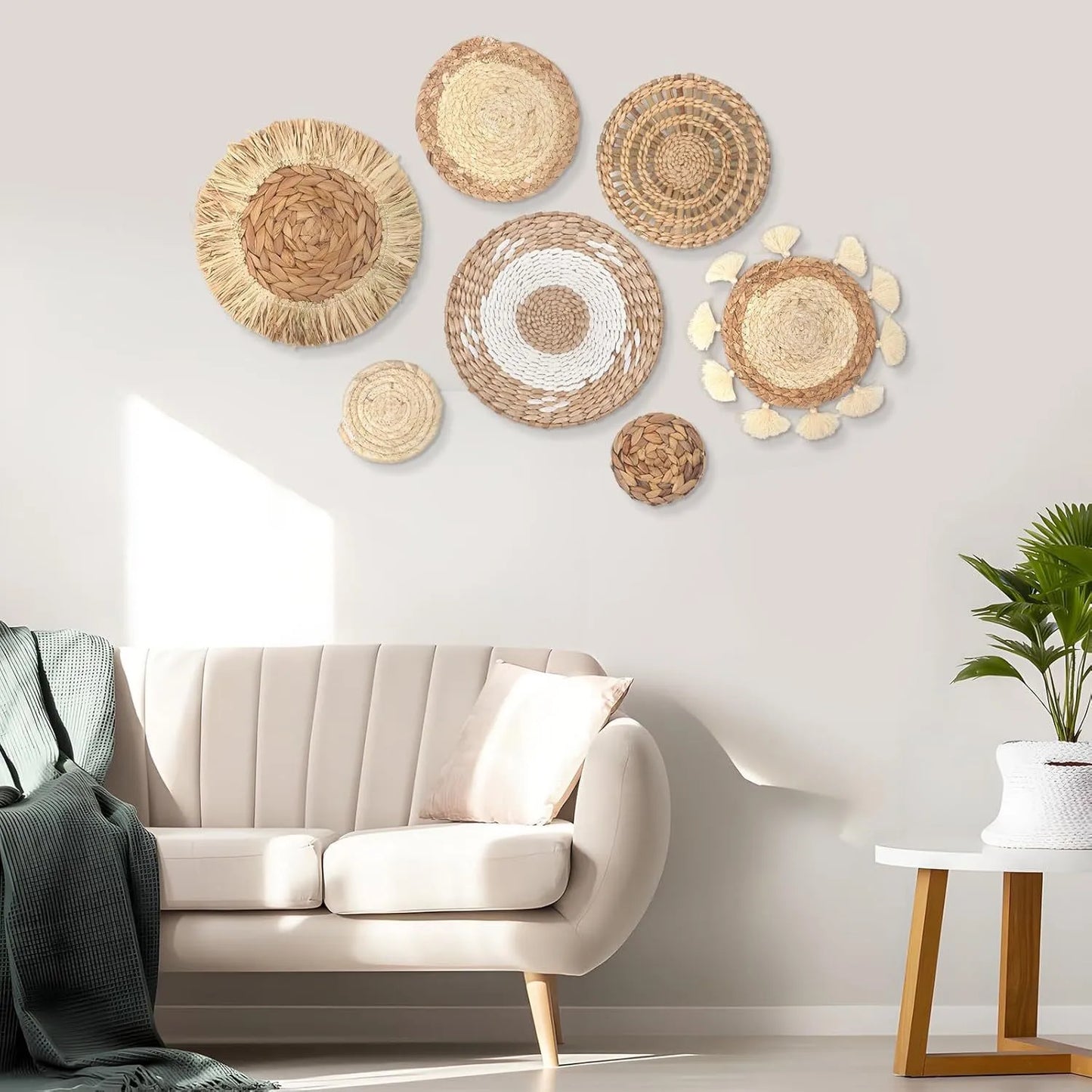Đồ Treo Tường Boho Bằng Cỏ Tự Nhiên