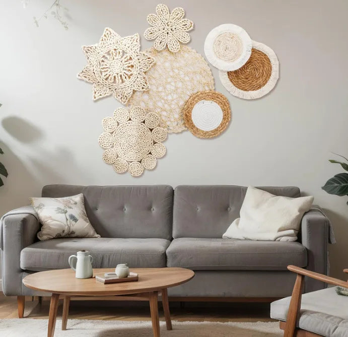 Đồ Treo Tường Boho Bằng Cỏ Tự Nhiên