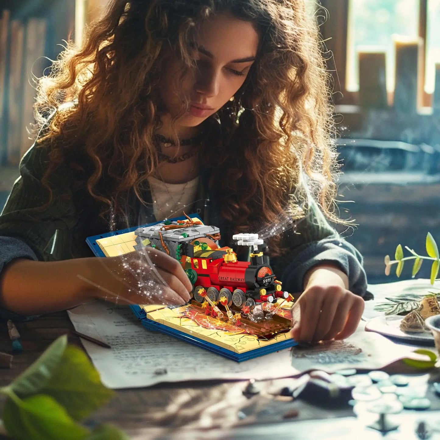 Bộ Lắp Ráp Tàu Hỏa Hogwarts Express Và Nhà Ga