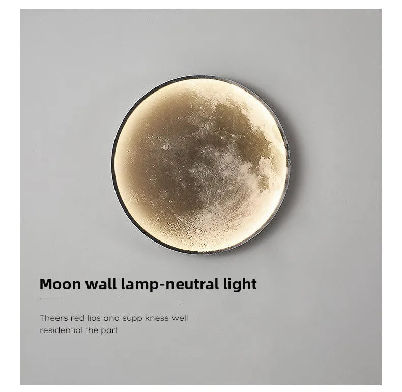 Đèn Tường/Trần LED Hình Mặt Trăng
