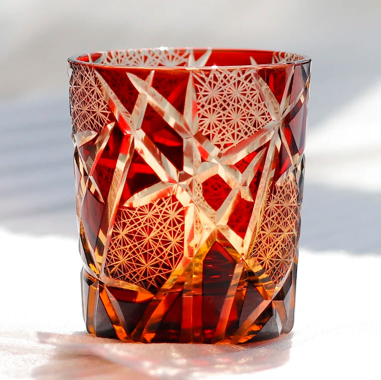Ly Thủy Tinh Whiskey Edo Kiriko
