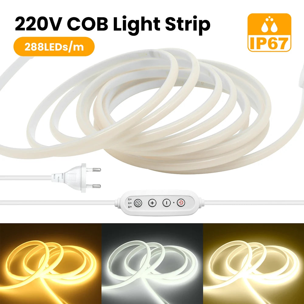 Đèn LED COB Neon Dây Linh Hoạt