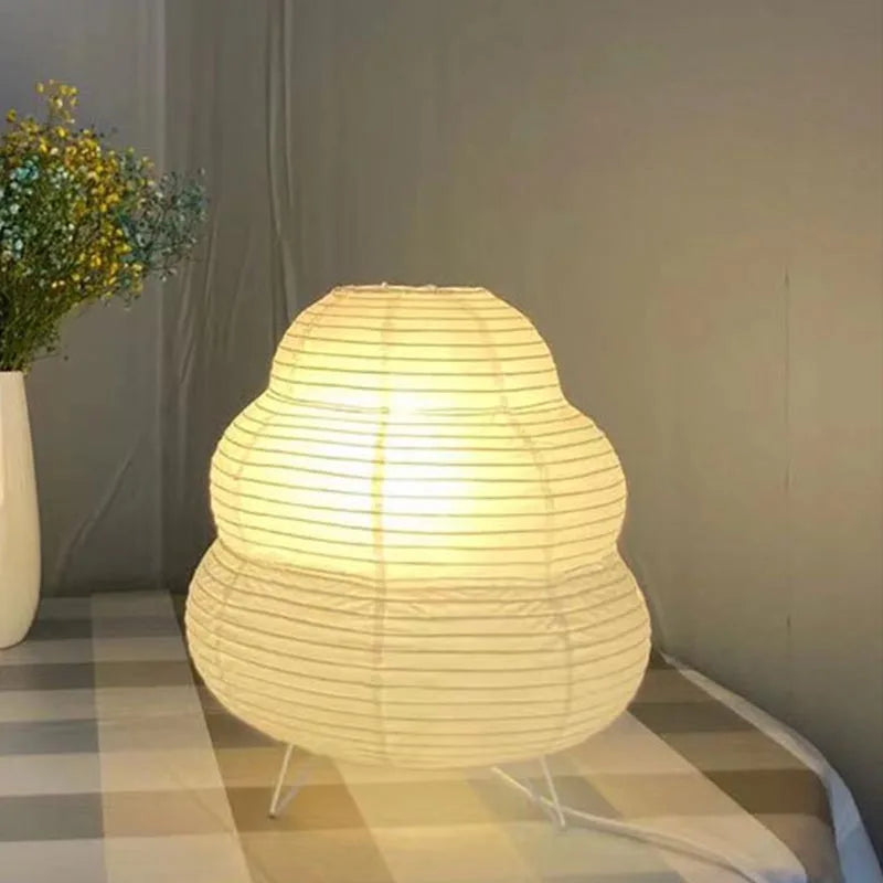 Đèn Bàn LED Giấy Xuyên Sáng