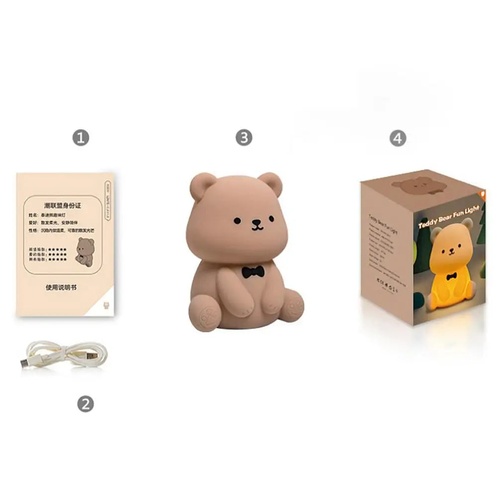 Đèn Ngủ Gấu Silicone