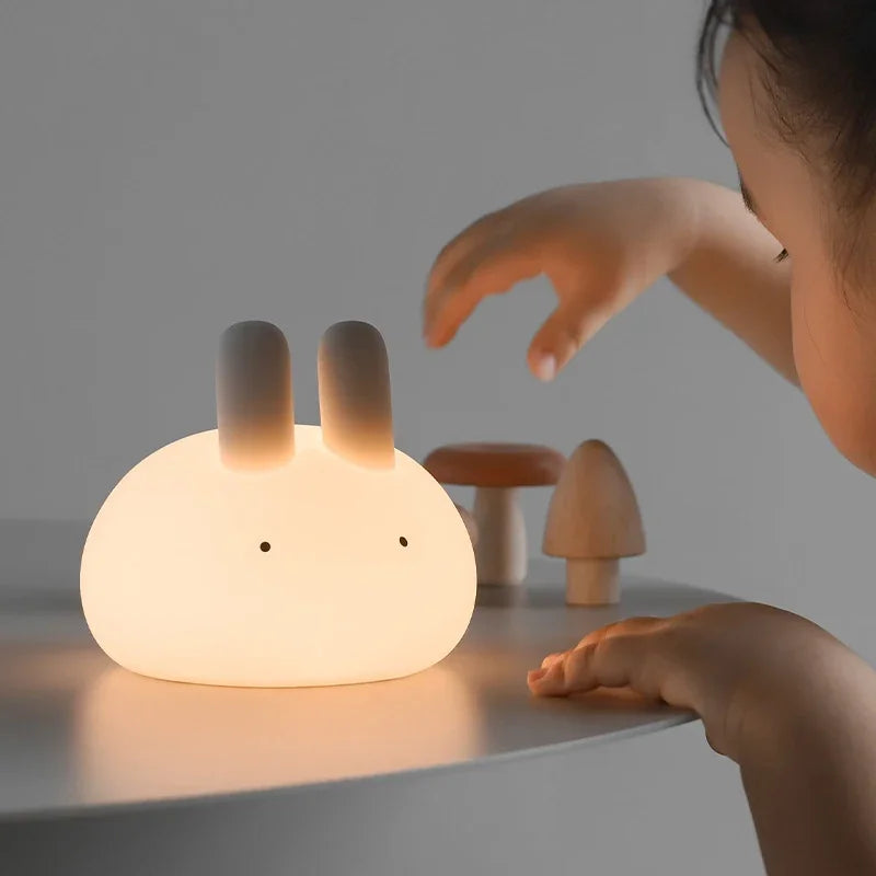 Đèn Ngủ Hình Thỏ Silicone