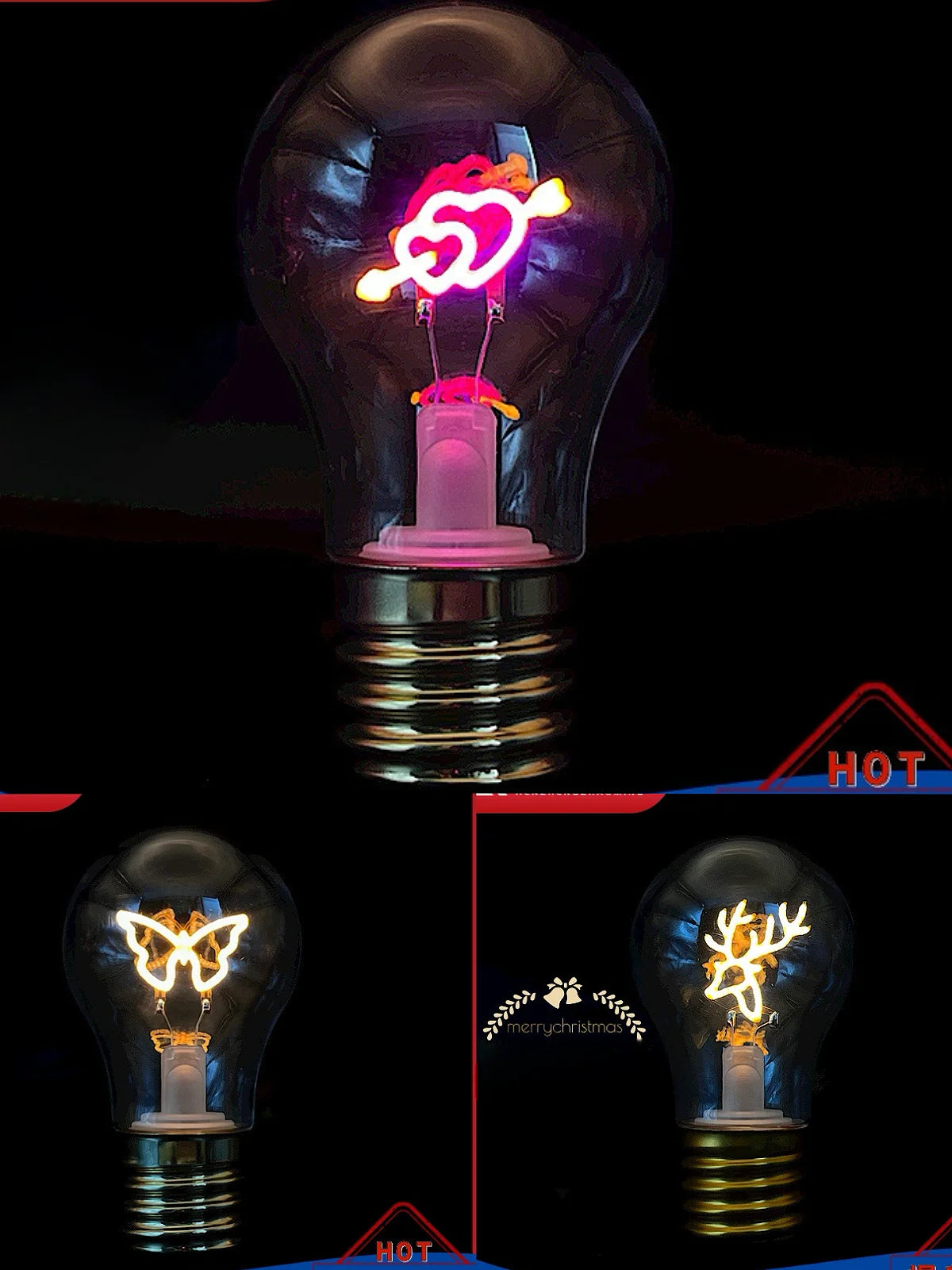 Đèn Led Edison Vintage Tích Điện