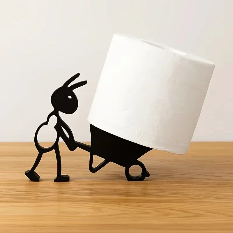 Giá Để Giấy Vệ Sinh Hình Thỏ Đẩy Xe