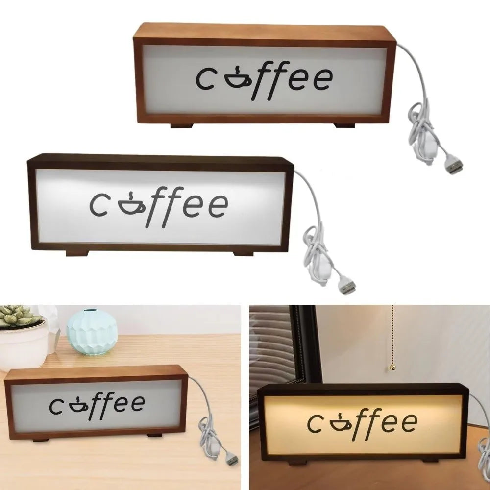 Đèn Bàn Gỗ LED USB