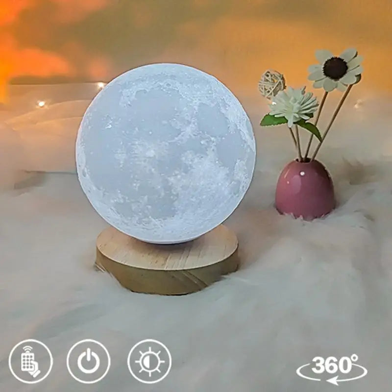 Đèn Ngủ Mặt Trăng 3D In Nổi