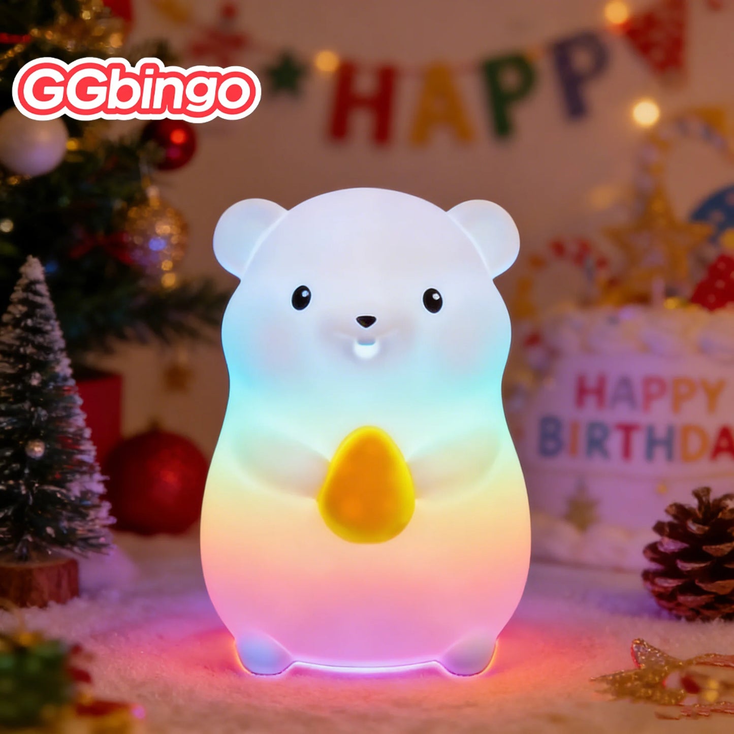 Đèn Ngủ LED Hình Ếch Silicone