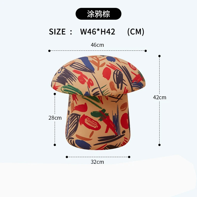 Ghế Đôn Hình Nấm Trang Trí