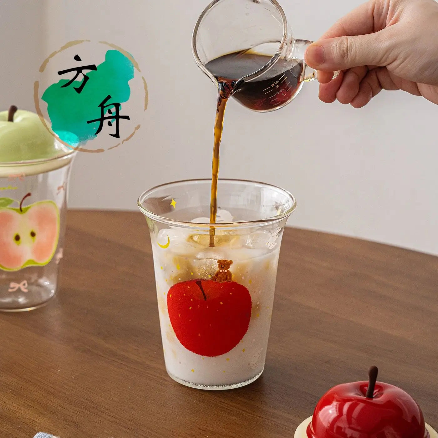 Ly Thủy Tinh Hình Trái Cây Kèm Nắp Dưa Hấu
