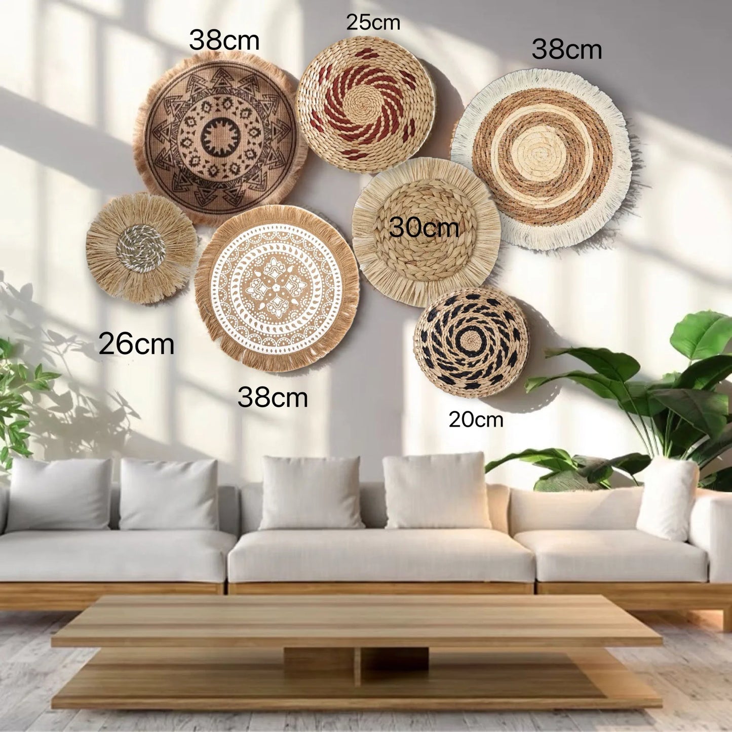 Đồ Treo Tường Boho Bằng Cỏ Tự Nhiên