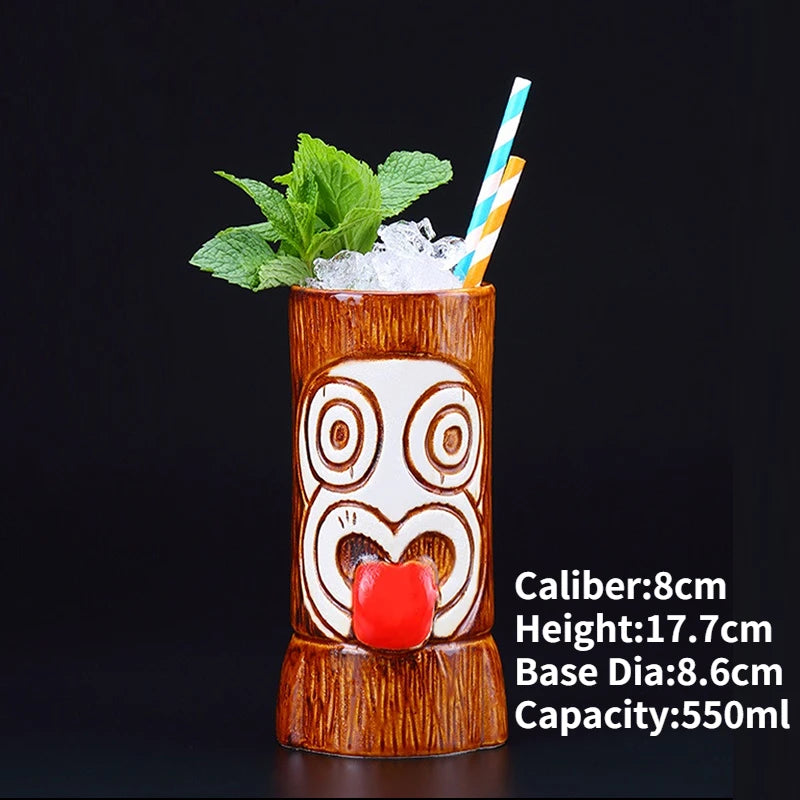 Ly Sứ Tiki Mug Moai