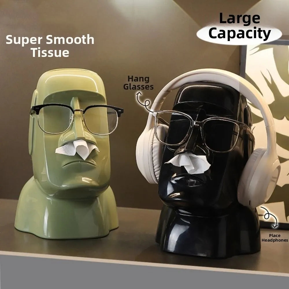 Hộp Đựng Giấy Hình Tượng Đá Moai