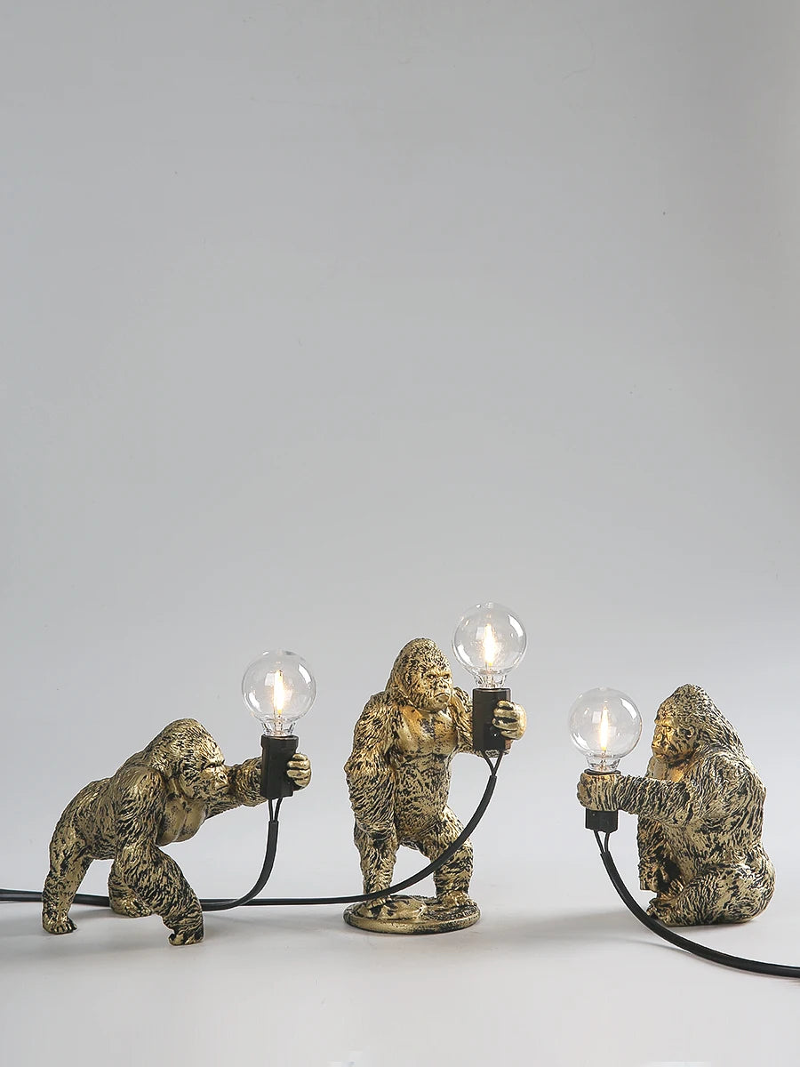 Đèn Bàn Resin Hình King Kong Nordic
