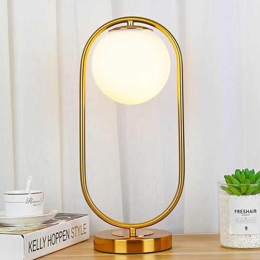 Đèn Bàn LED Bóng Thủy Tinh