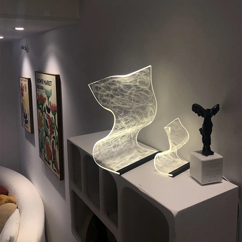 Đèn Bàn LED Acrylic