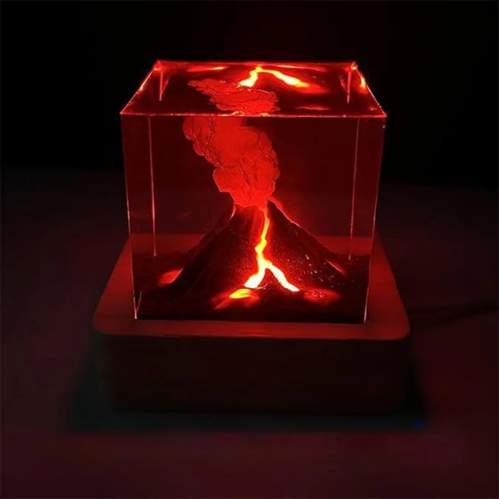 Đèn Ngủ 3D Núi Lửa Phun Trào