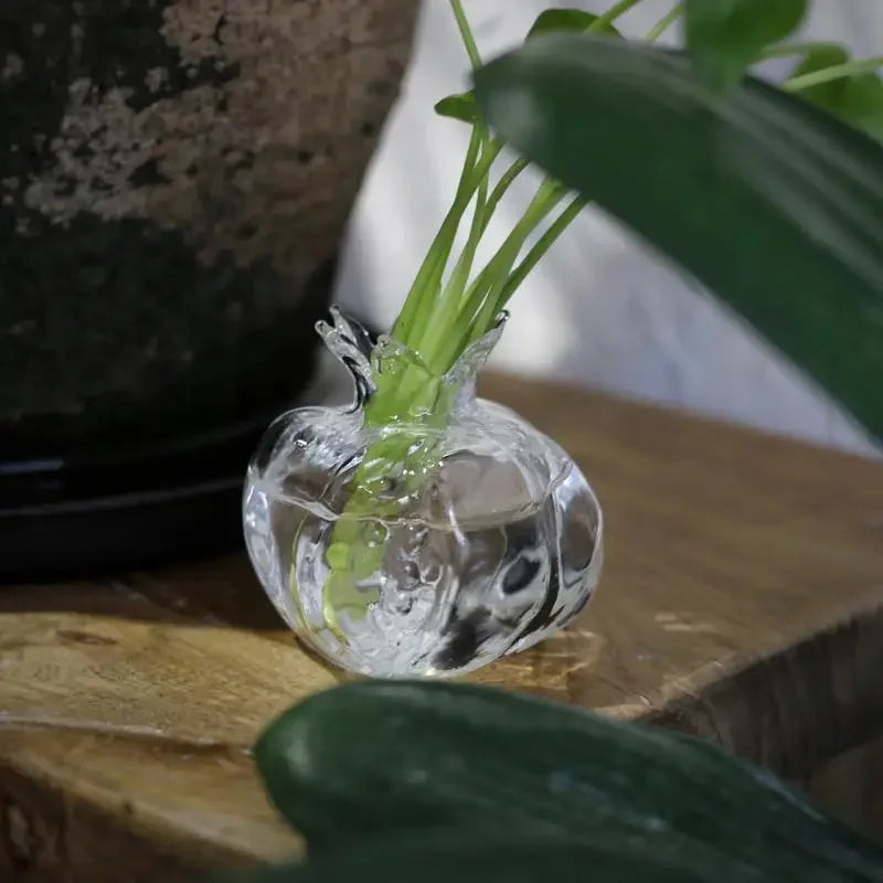 Bình Hoa Thủy Tinh Hình Quả Lựu Decor