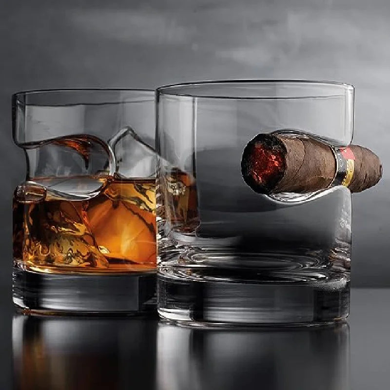 Ly Whiskey Davidoff Tích Hợp Khay Đỡ Xì Gà