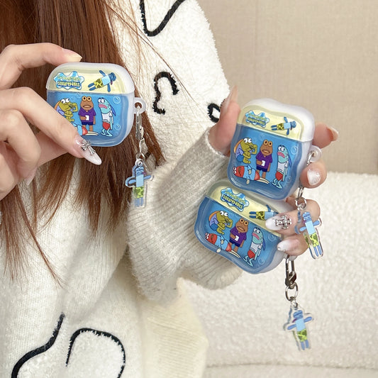Ốp AirPods Hình Cá Hề Kèm Charm