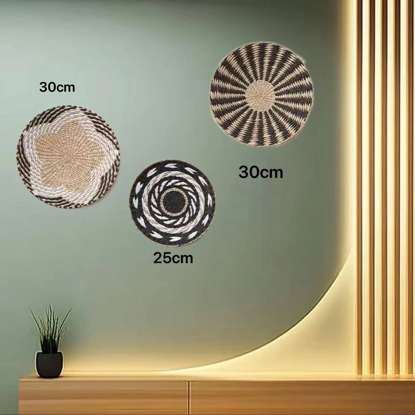 Đồ Treo Tường Boho Bằng Cỏ Tự Nhiên