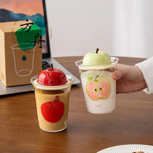 Ly Thủy Tinh Hình Trái Cây Kèm Nắp Dưa Hấu