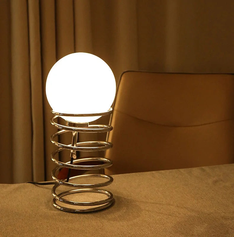 Đèn Bàn Thủy Tinh Phong Cách Bauhaus