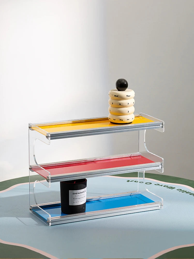 Kệ Lưu Trữ Acrylic Ba Tầng