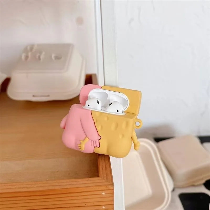 Ốp AirPods Hình Cặp Đôi Kèm Charm