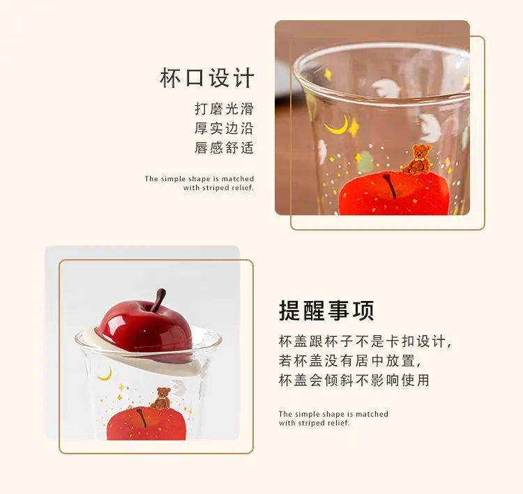 Ly Thủy Tinh Hình Trái Cây Kèm Nắp Dưa Hấu