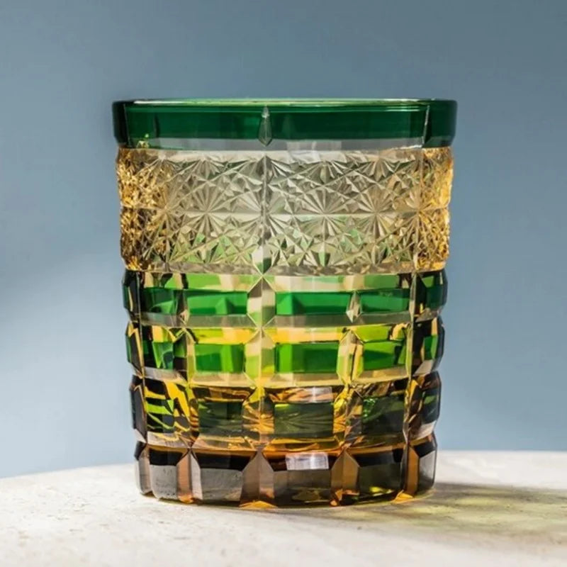 Ly Thủy Tinh Whiskey Edo Kiriko