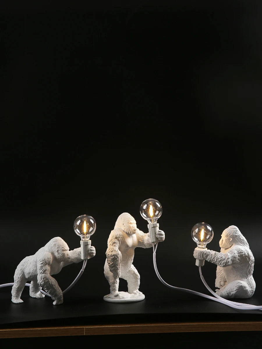 Đèn Bàn Resin Hình King Kong Nordic