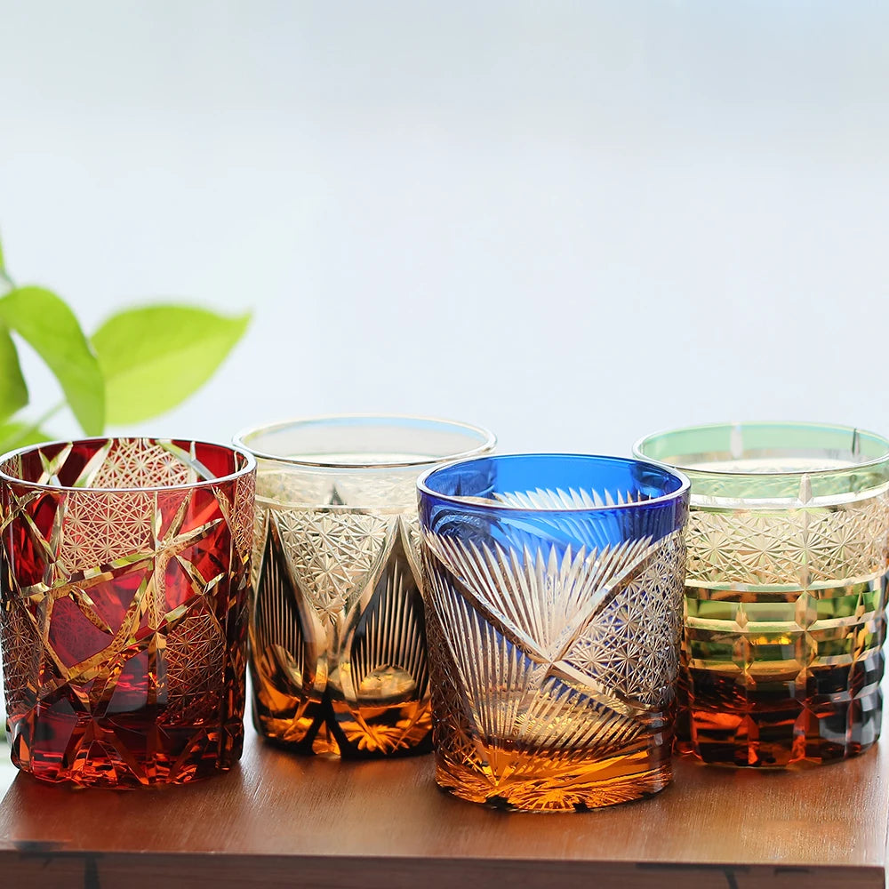 Ly Thủy Tinh Whiskey Edo Kiriko