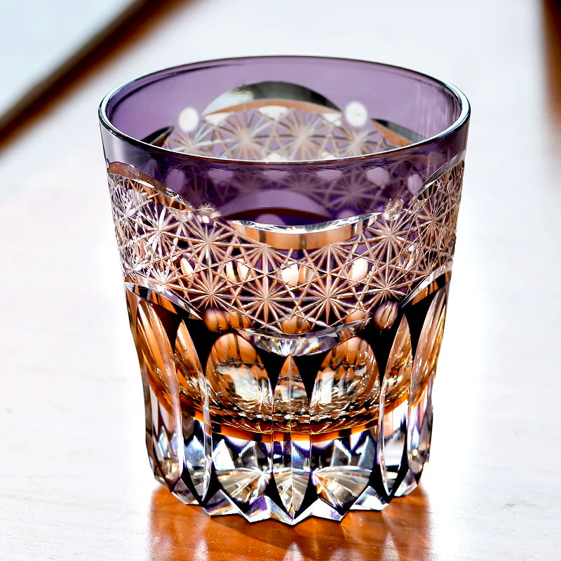 Ly Whisky Edo Kiriko Màu Tím