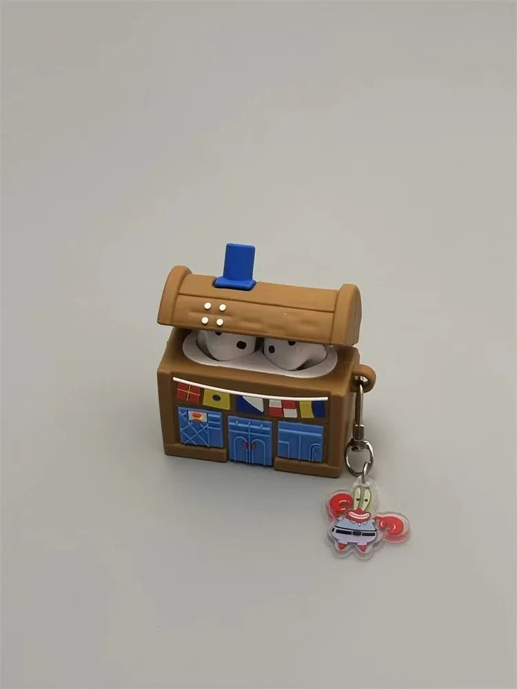 Ốp AirPods Hình Krusty Krab Kèm Charm
