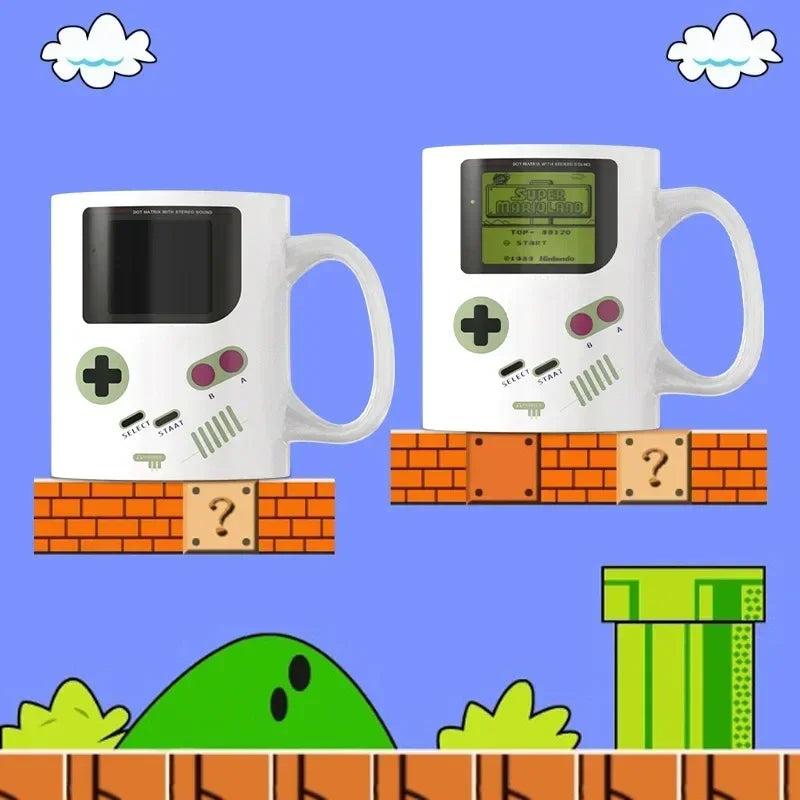 Ly Sứ Cà Phê Biến Nhiệt Hình Máy Chơi Game