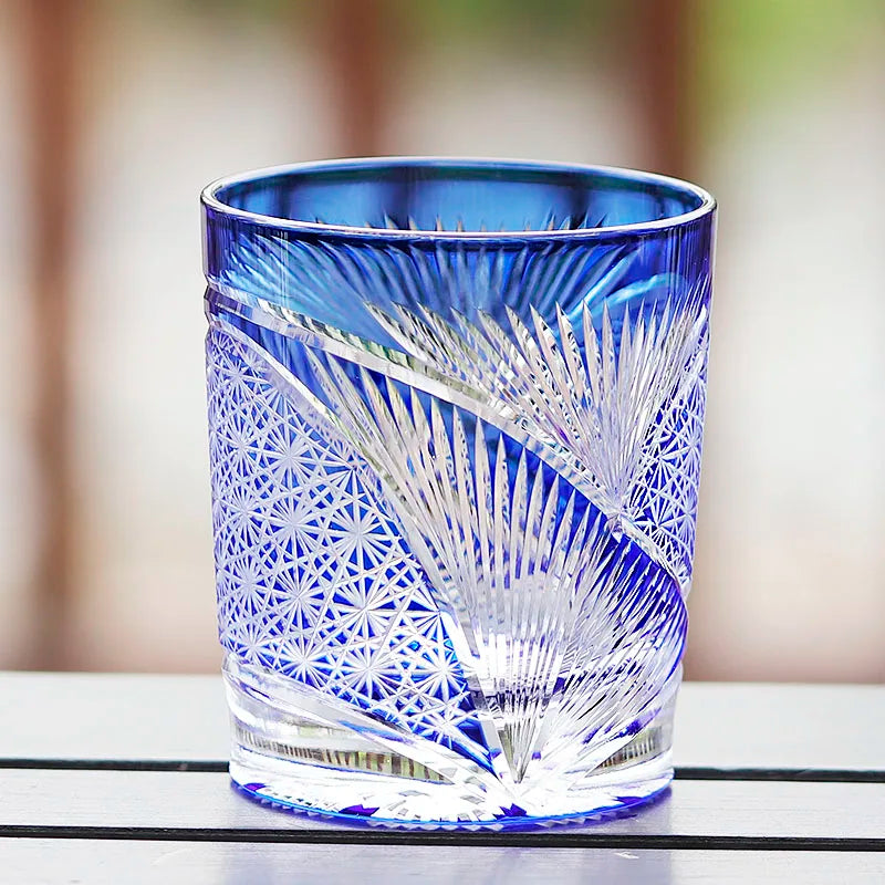 Ly Thủy Tinh Whiskey Edo Kiriko