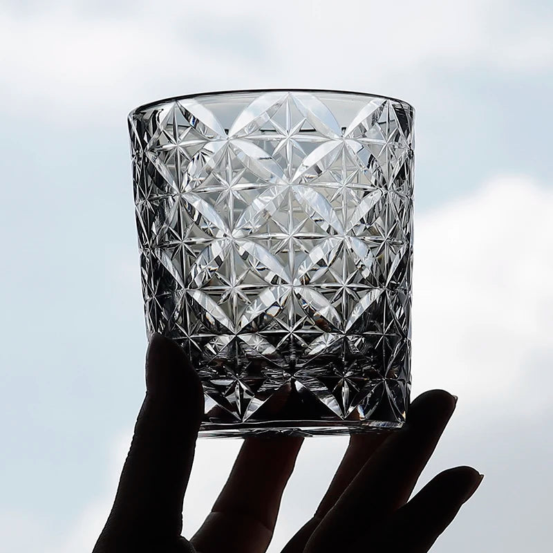 Ly Thủy Tinh Whiskey Edo Kiriko