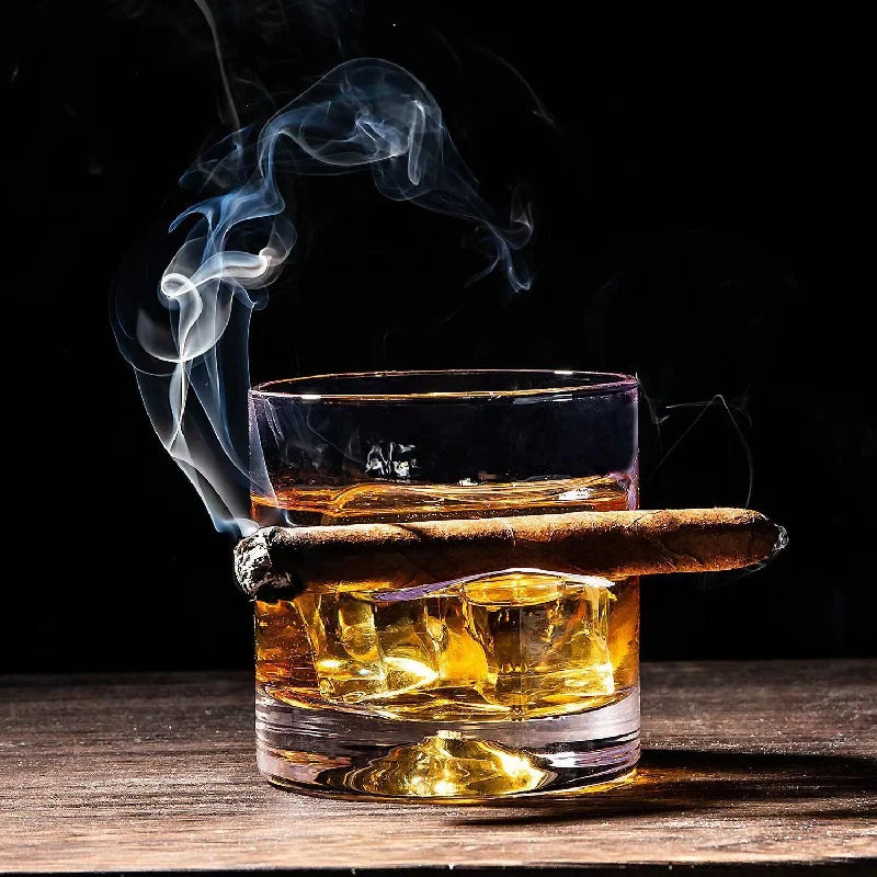 Ly Whiskey Davidoff Tích Hợp Khay Đỡ Xì Gà