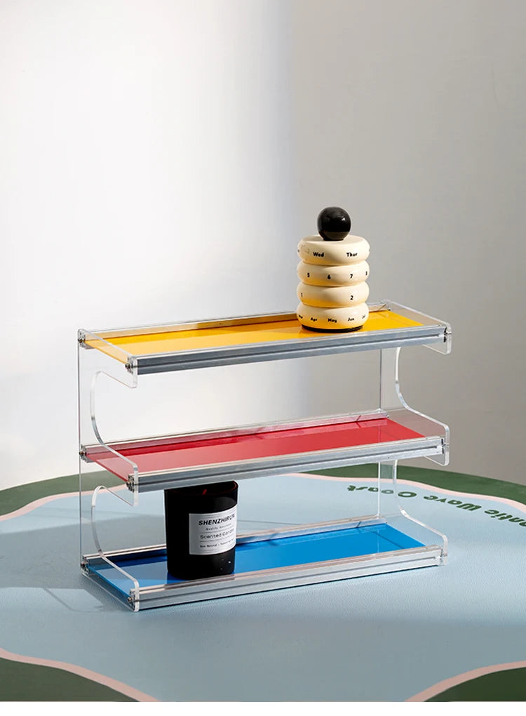 Kệ Lưu Trữ Acrylic Ba Tầng