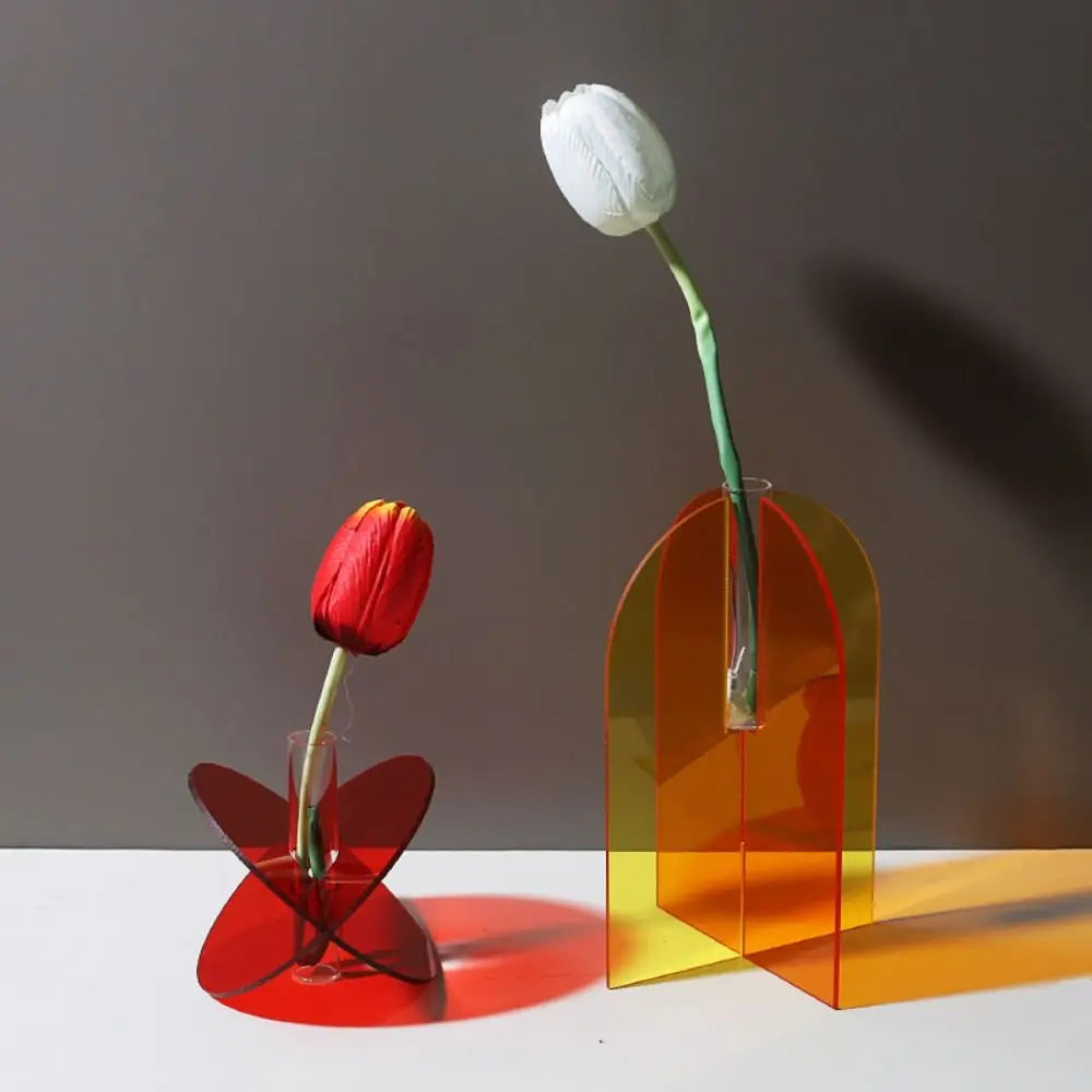 Bình Hoa Acrylic Hình Học