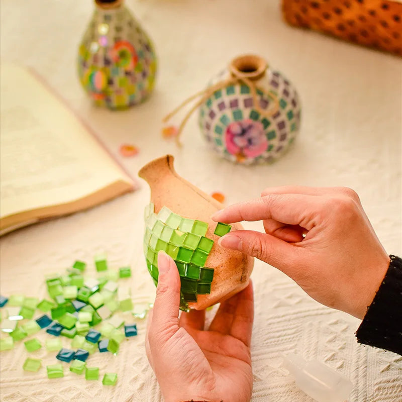 Bộ Làm Bình Hoa Mosaic DIY Thủ Công